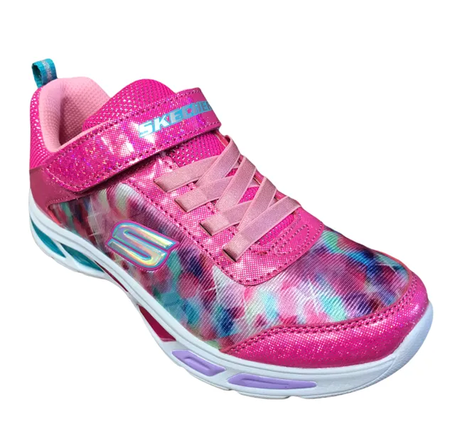 Skechers girls' sneakers S Lights Litebeams Dance N Glow 10921L NPMT shock pink