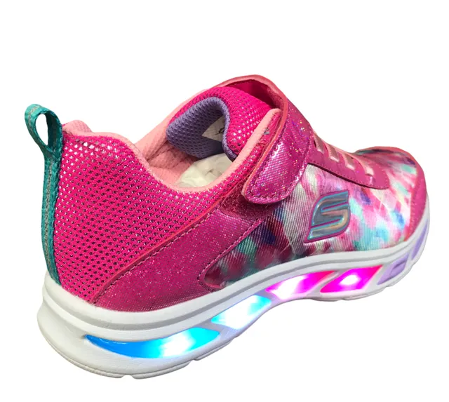 Skechers girls' sneakers S Lights Litebeams Dance N Glow 10921L NPMT shock pink