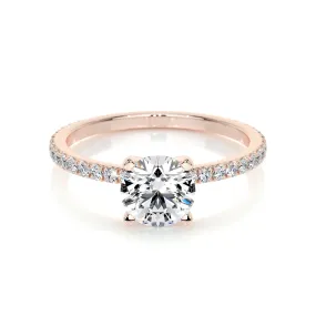 Stephanie Lab Grown Diamond Ring -14K Rose Gold