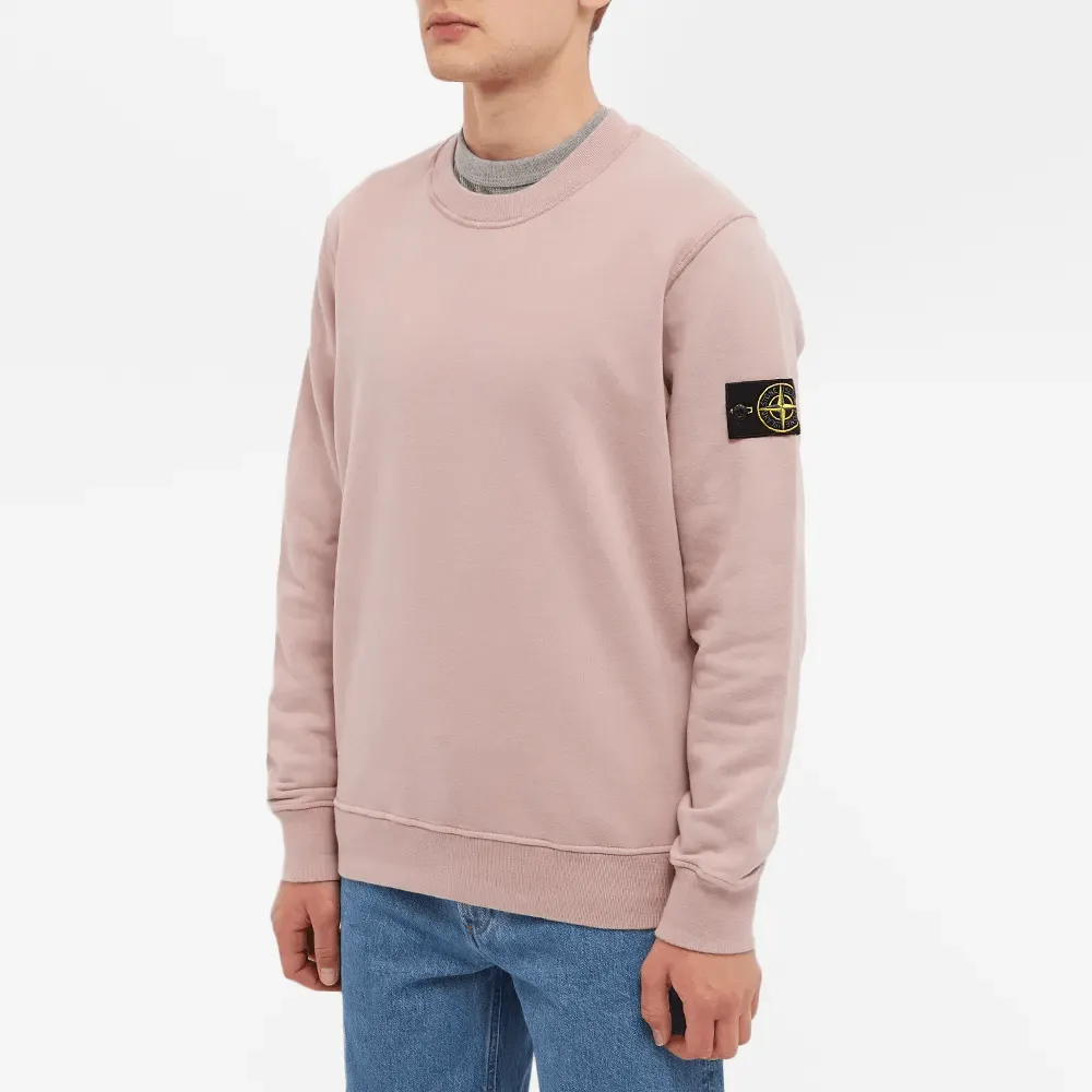 Stone Island Crewneck Sweatshirt Rose Pink