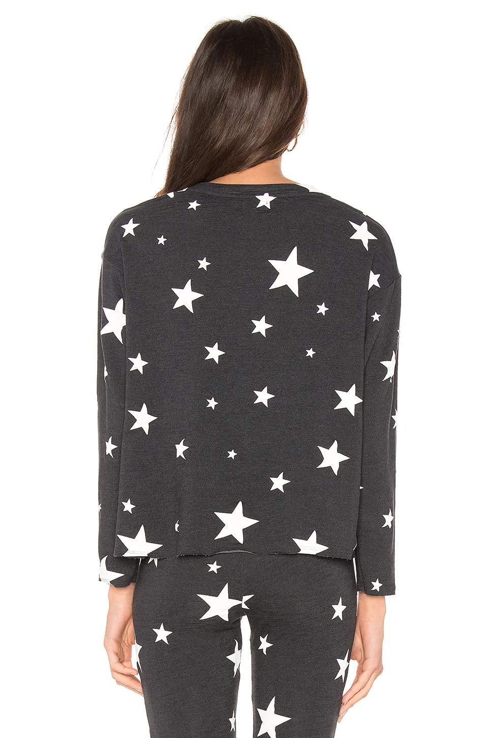 Sundry Stars Cut Off Sweatshirt