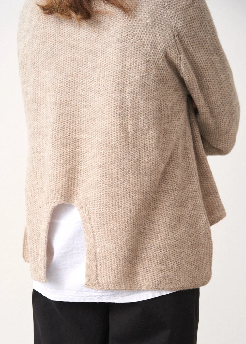 SUZETTE SWING SWEATER - GREIGE