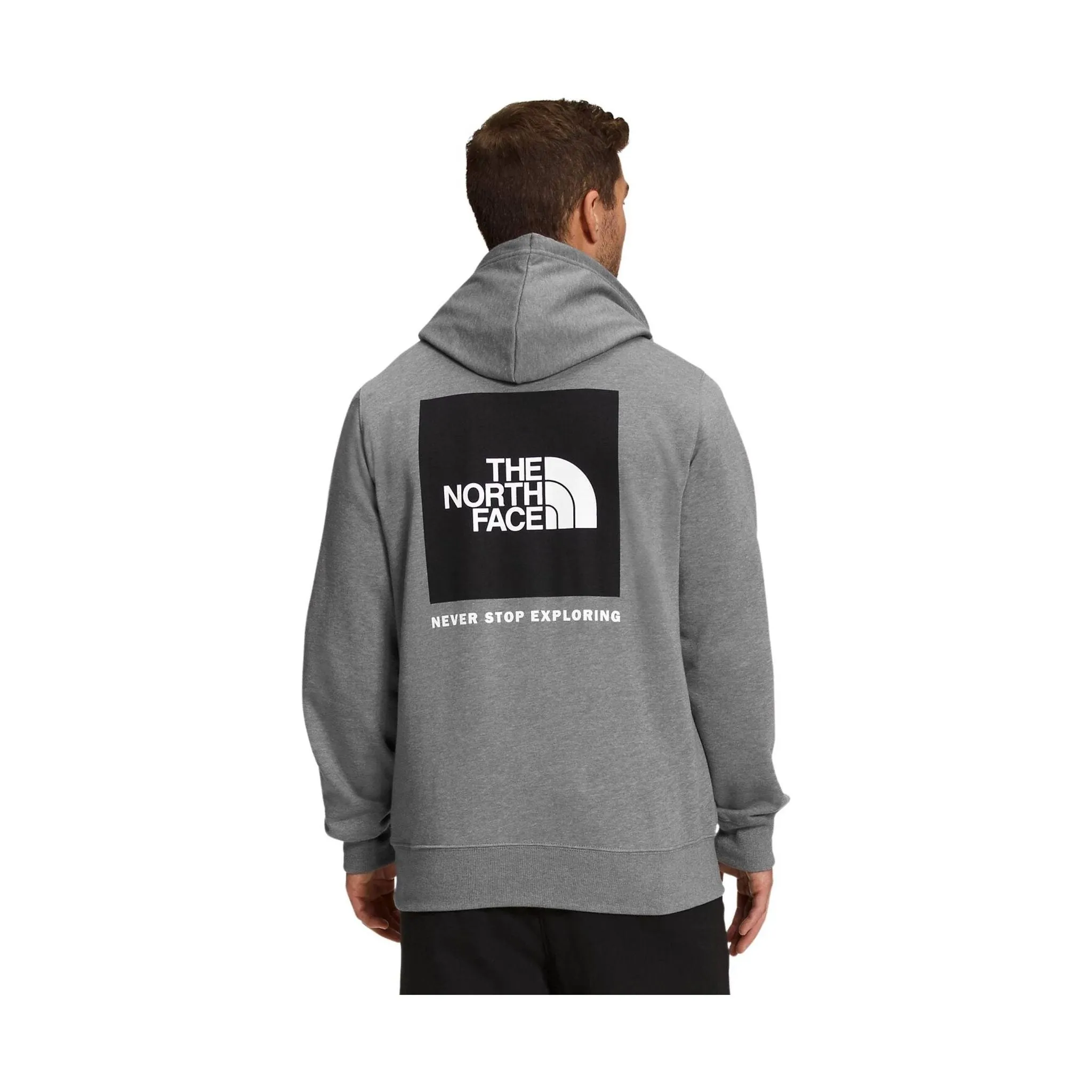 The North Face Men's Box NSE Pullover Hoodie - Medium Grey Heather/Black