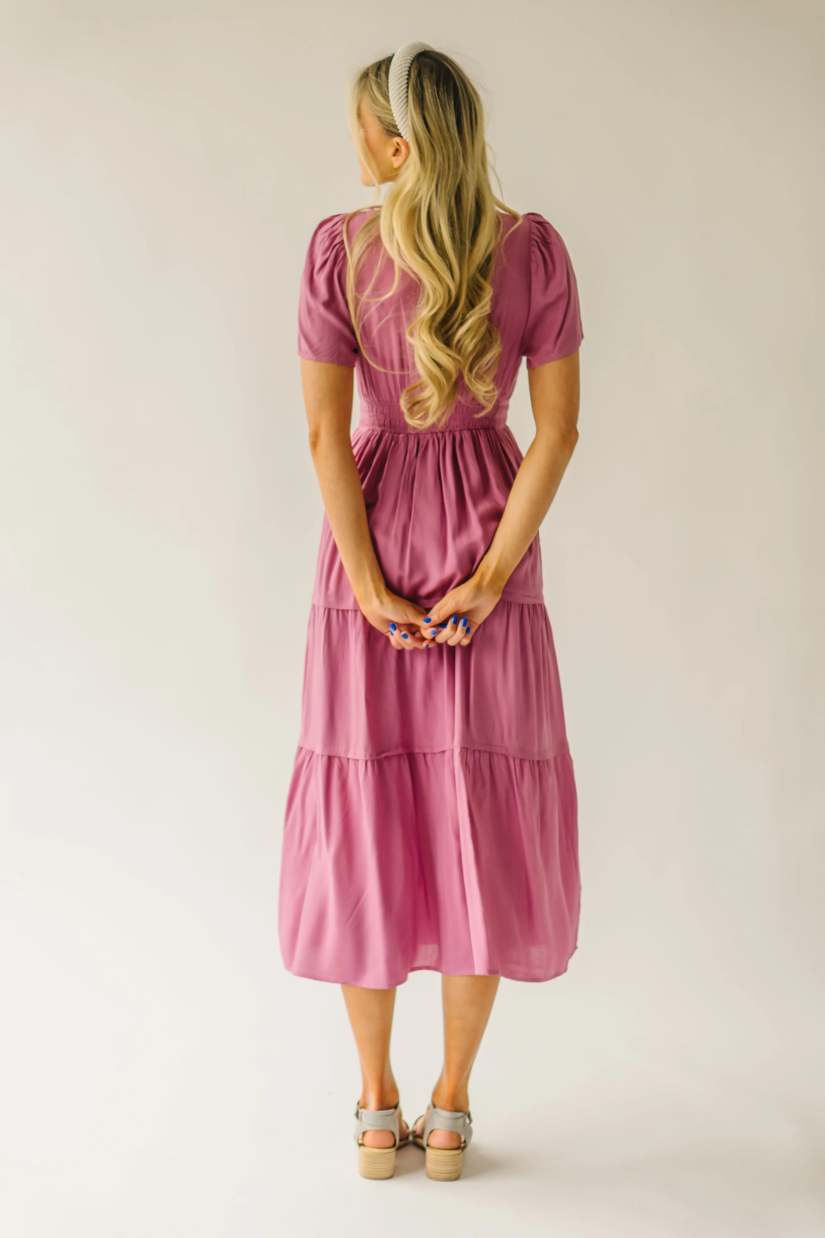 The Radford Embroidered Maxi Dress in Mauve (PRE-ORDER: SHIPS IN 3-4 WEEKS)