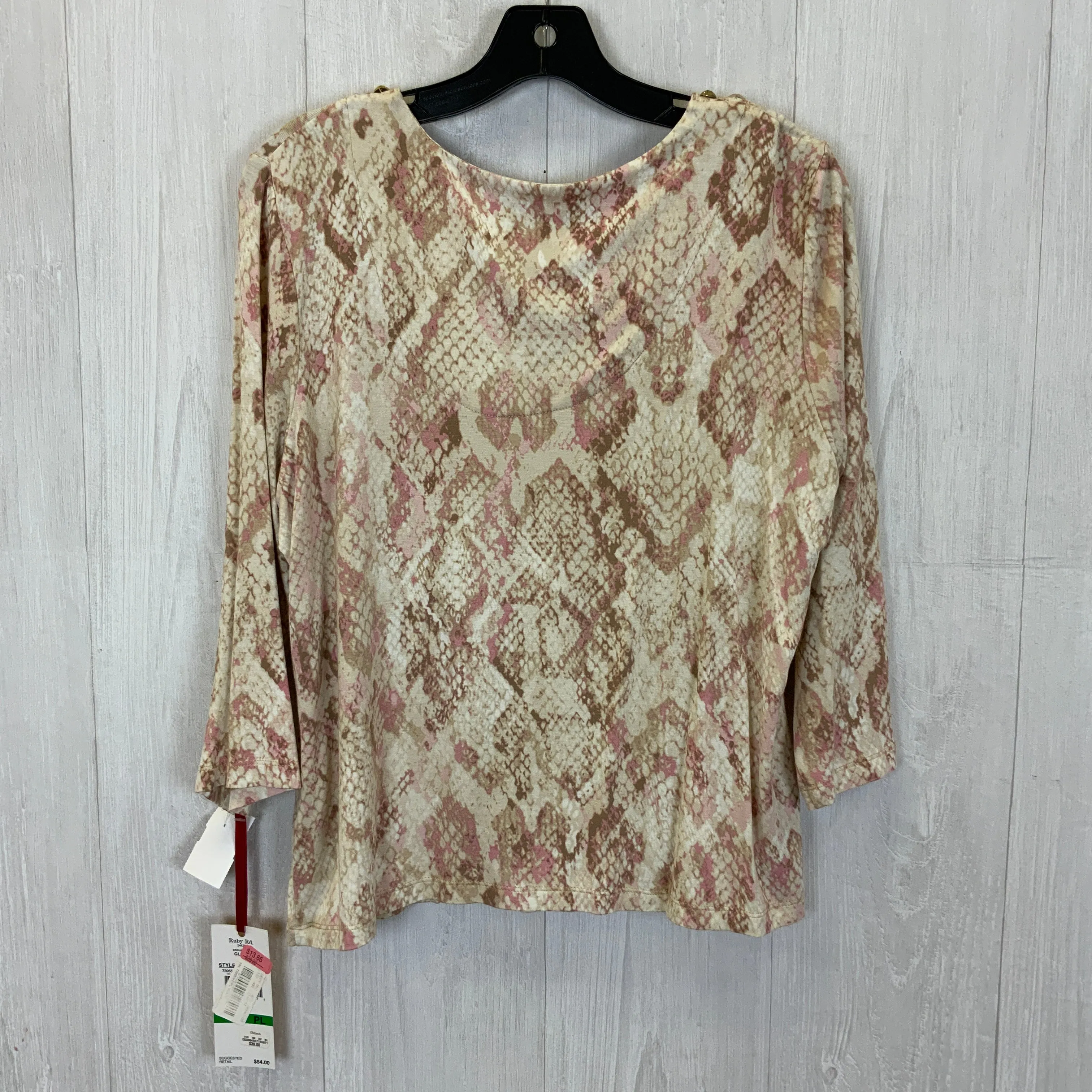 Top 3/4 Sleeve By Ruby Rd  Size: Petite Large