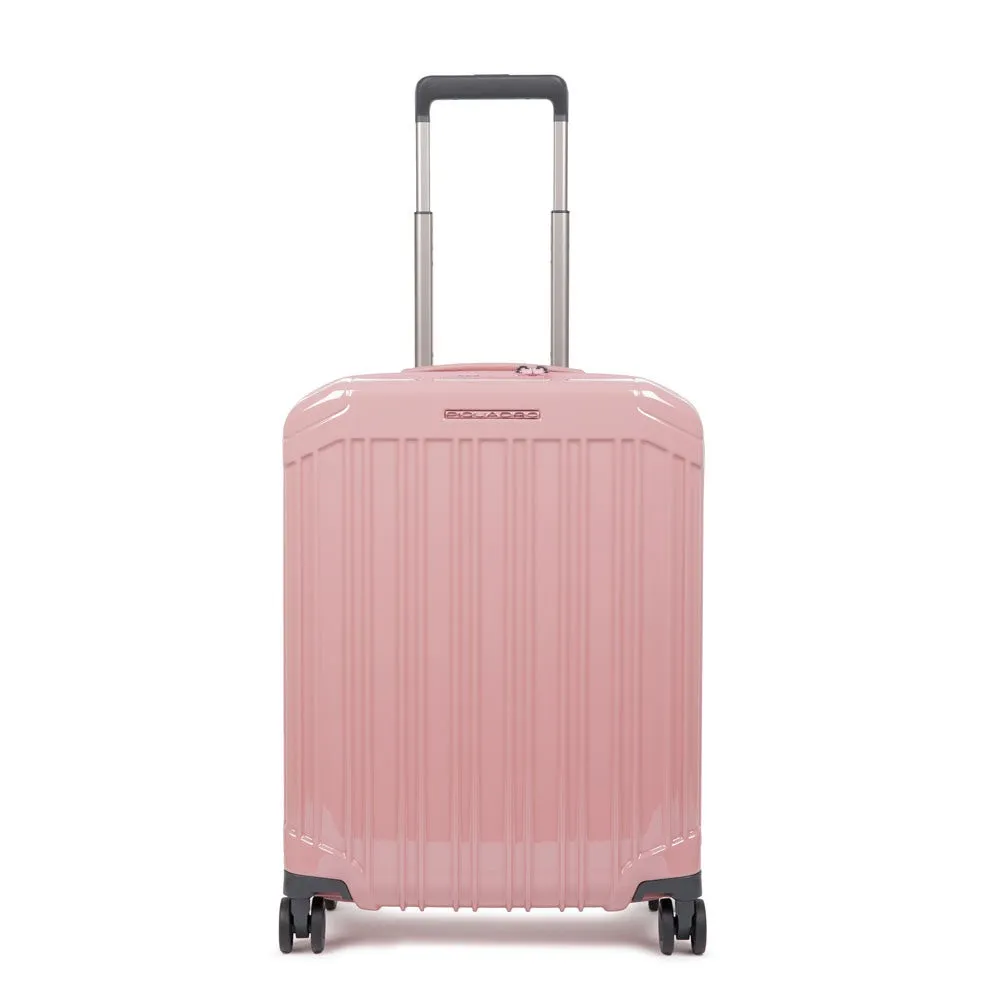 Trolley cabina PIQUADRO Rigido Ultra Slim con 4 Ruote Colore Rosa Linea PQ-Light - BV4425PQL