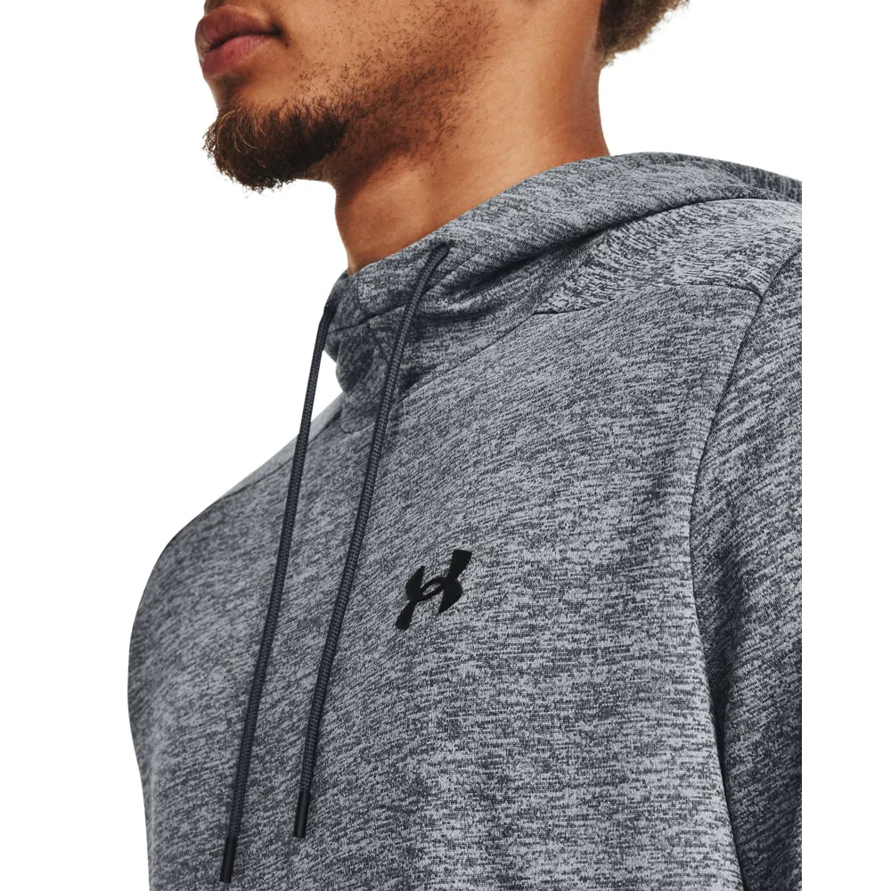 'Under Armour' Men's Armour Fleece Twist Hoodie - Pitch Grey / Black