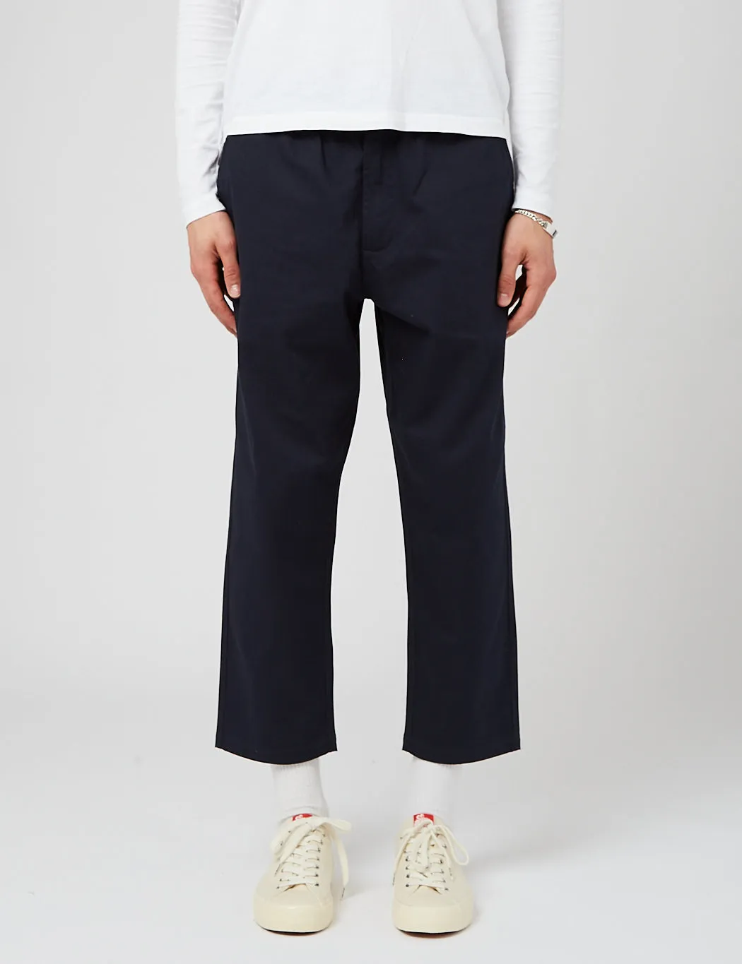 Universal Works Hi Water Trouser (Wide) - Navy Blue