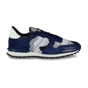 VALENTINO  MESH ROCKRUNNER TRAINERS DARK BLUE