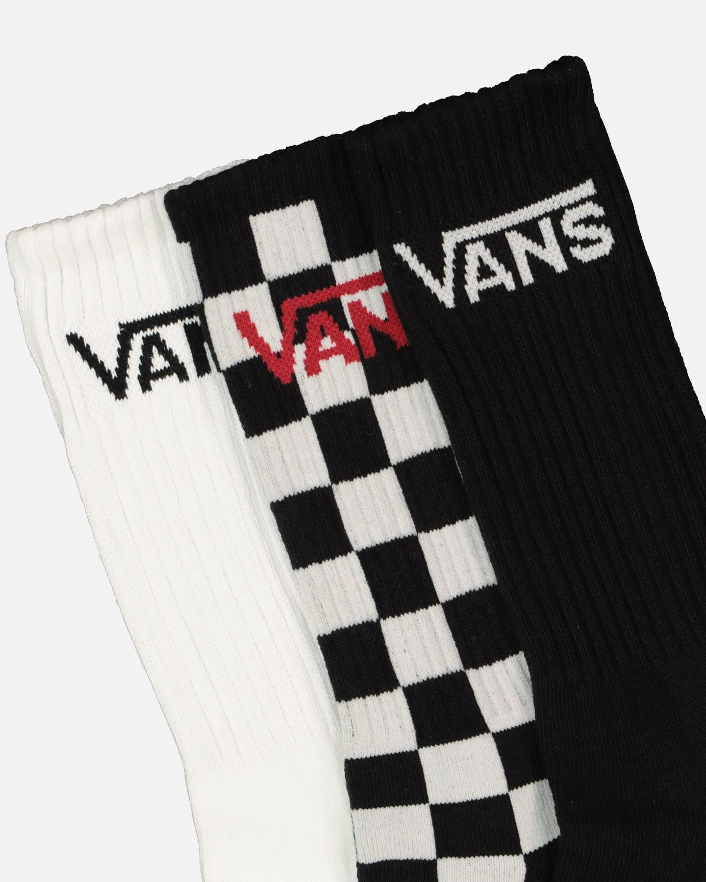 Vans Classic Crewcut Socks 9.5-13 3 Pack White