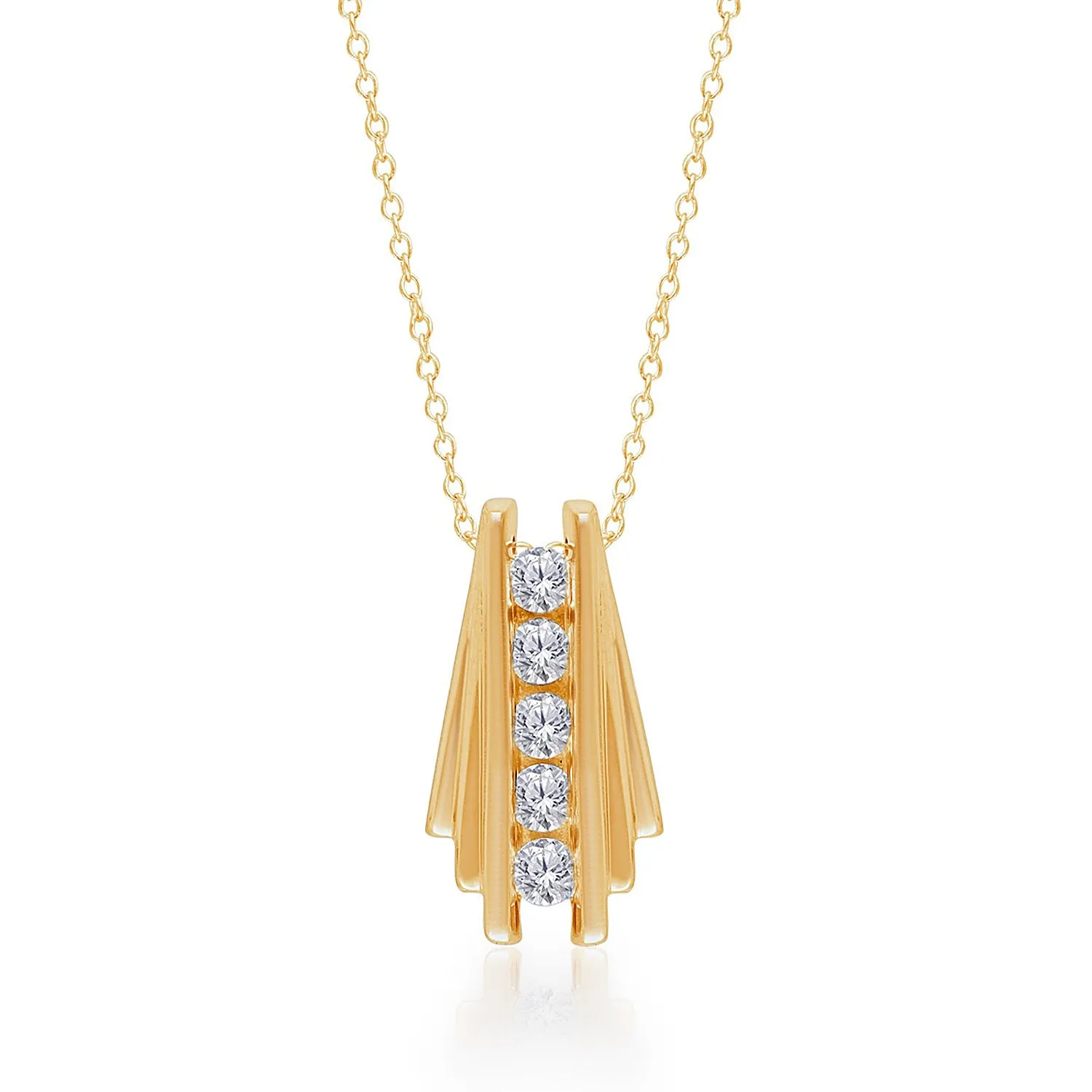 Yellow Gold Diamond Eternal Pendant