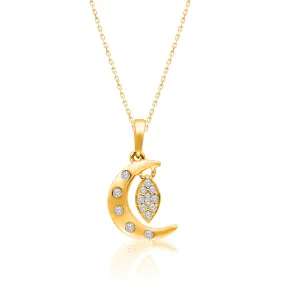 Yellow Gold Diamond Eternal Pendant