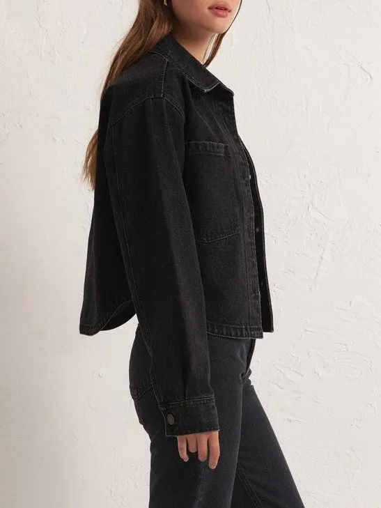 Z SUPPLY Cropped Denim Jacket